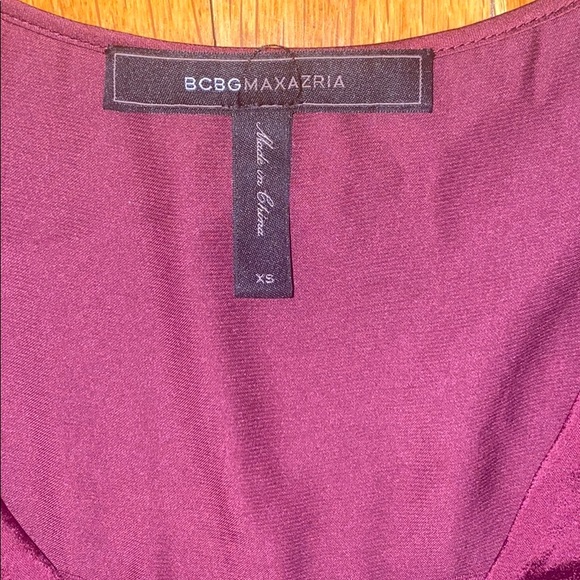Purple BCBG MAXAZRIA Long in the back Shirt - Picture 2 of 5
